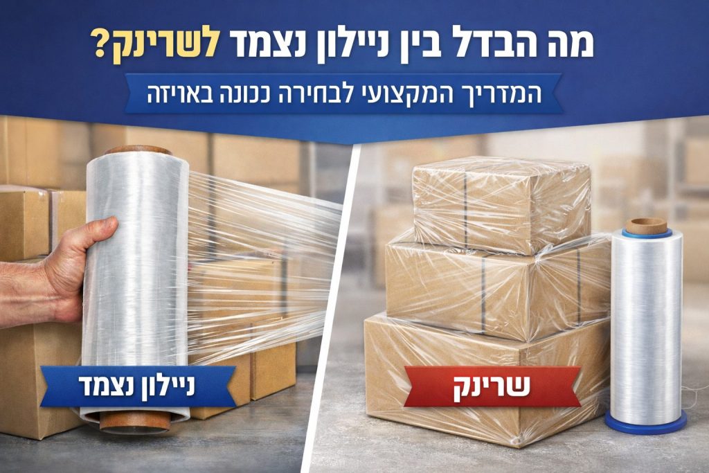 הבדל בין ניילון נצמד לשרינק