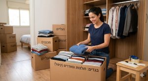 מעבר דירה עם ארון מסודר: כל מה שצריך לדעת על אריזת בגדים נכונה