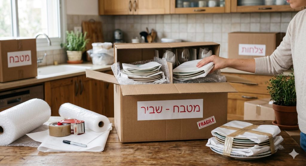 איך לארוז מטבח למעבר דירה מבלי לשבור כלים?
